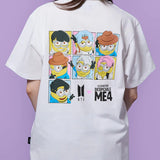 BTS X DESPICABLE ME 4 OFFICIAL MERCH T-SHIRT WHITE