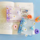 DAISY FLOWER 3 RING DIARY A8 TRANSPARENT BINDER DIARY DECORATION