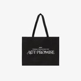 TXT - TOMORROW X TOGETHER WORLD TOUR ACT : PROMISE OFFICIAL MERCH SHOPPER BAG (BLACK)