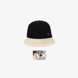 TXT - TOMORROW X TOGETHER WORLD TOUR ACT : PROMISE OFFICIAL MERCH KNIT BUCKET HAT (BLACK)