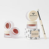 [SET] WAKEMAKE - VELVET CUSHION + BLURRING POT + BLUSHER [WARMGRAYTAIL 3 TYPES] (FREE : BUNNYBUNNY STRING POUCH + LIP BRUSH)