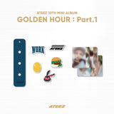 ATEEZ - GOLDEN HOUR : PART.1 OFFICIAL MERCH SILICONE CHARM KEYRING SET